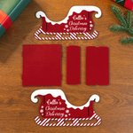 Personalized Santa Sleigh Wooden Gift Storage Box with Name Home Decor Christmas Party Favors for Kid Family Friend