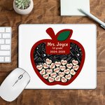 Tappetino per mouse antiscivolo personalizzato con 1-35 nomi Forniture per l'ufficio Back to School Regalo di apprezzamento per l'insegnante