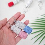 Porte-clés de pilules à double couche avec initiale pour le voyage Cadeau d'anniversaire pour les femmes qui prennent des médicaments
