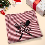 Personalised Multicolour Kitchenware Kid Adult Baking Apron with Name and Front Pocket Birthday Gift for Family Cooking Lovers