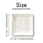 Personalisierte Wort Wolke Keramik Trinket Schmuck Schale mit Namen und Initialen Home Decor Hochzeit Geburtstag Geschenk für Frauen Brautjungfern