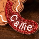 Henkilökohtainen piparkakkumies Glitter Initial Ornamentti kirjailtu nimi joulukuusi koristelu joululahja perheelle ystäville