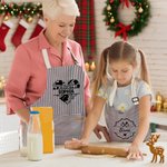 Personalised Multicolour Kitchenware Kid Adult Baking Apron with Name and Front Pocket Birthday Gift for Family Cooking Lovers