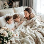 Personalisierte Wildblume Kaninchen weiche Decke mit Namen Home Decor Jahrestag Geburtstag Geschenk für Familie Baby