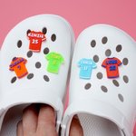Personalised 3D Printing Multicolour Soccer Jersey Shoe Charms with Name and Number Shoes Decoration Daily Wear Gift for Sports Lovers