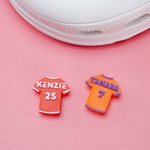 Personalised 3D Printing Multicolour Soccer Jersey Shoe Charms with Name and Number Shoes Decoration Daily Wear Gift for Sports Lovers