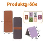Personalisiertes Geburtsblume Magnetisches PU-Leder Lesezeichen mit Namen Schreibwaren Lesen Zubehör Geburtstag Geschenk für Bücherwurm Buchliebhaber