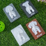 Porte laisse pour chien imprimé en 3D avec nom Décoration murale Anniversaire Pendaison de crémaillère Cadeau pour propriétaire de chien amoureux