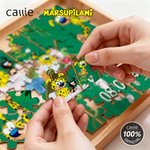 Personalized Cute Tail-Bouncing Marsupilami Brick Puzzles with Text and Date Home Decor Birthday Gift for Kids | Callie × Marsupilami®