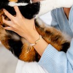 Gato personalizado ajustable foto proyección pulsera con nombre aniversario cumpleaños regalo para los amantes del gato