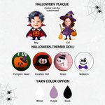 Personalized Pumpkin Ghost Face Photo Halloween Theme Cotton Rope Basket with Name Trick or Treat Halloween Gift for Girl Boy Children