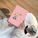 Personalized Birth Flower Cartoon Character Hearts Kindle Case with Name Christmas Birthday Gift for Book Lovers Bookworms