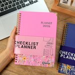 Personalised Multicolour Wildflower Name 2026 Planner Spiral A5 Notebook with Weekly Monthly Planner Pages Festival Birthday Gift for Friends Family