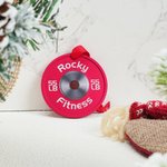 Personlig vektskive julepynt med tekst og bånd Gym juletre Hjemmeinnredning Bursdag julegave til treningsentusiast