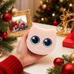 Set de 6 Pinceaux de Maquillage Personnalisé avec Motif et Nom sur la Boîte avec Miroir Style de Chat Mignon Cadeau Mariage Anniversaire pour Femme
