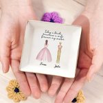 Gepersonaliseerd Vandaag Een Bruid Morgen Een Vrouw Voor Altijd Mijn Zus Sieraden Schotel met Naam Home Decor Bruids Douche Cadeau voor Bruid Van Bruidsmeisje