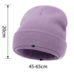 Personlig födelsedagsblomma Mjuk stickad mössa med broderat namn Dagliga tillbehör Födelsedagspresent för kvinnor män