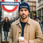 Bonnet en Tricot Doux Personnalisé avec Nom et Fleur de Naissance Brodé Accessoire Quotidien Cadeau d'Anniversaire pour Femmes Hommes