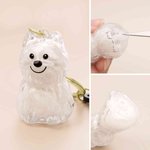 Llavero personalizado en forma de perro para guardar el pelo de su mascota con su nombre Regalo conmemorativo para los dueños de perros en caso de pérdida de su mascota