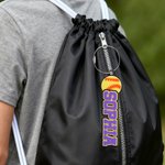 Personalized Baseball Softball 3D Name Keychain Bag Pack Tag Back to School Team Gift for Baseball Softball Lover