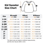 Maglione natalizio personalizzato con nome e 1-3 ornamenti Regalo di Natale per neonati e bambini