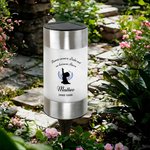 Personalisiertes Sternenkind Solar Grablicht Gartenlicht mit Silhouette Namen Text Grabschmuck Gartendeko Geschenk zum Gedenken an Geliebte Menschen