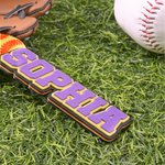 Personalized Baseball Softball 3D Name Keychain Bag Pack Tag Back to School Team Gift for Baseball Softball Lover
