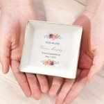 Personalizado Dios Bendiga Primera Comunión Plato de Cerámica con Nombre Fecha Cumpleaños Religioso Bautizo Regalo para Ella