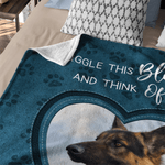 Personalisierte kuschelige Decke im herzförmigen Fotodesign mit Namen und Text Wohndekoration Erinnerungsgeschenk für Tierliebhaber