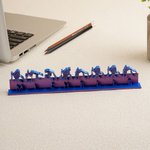 Personalised Multicolor British Sign Language 3D Printed Desk Name Plate Birthday Appreciation Gift for BSL Interpreter Teacher Deaf People