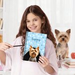 Personalised Cute Paw 3D Cartoon Dog Design A5 120 Pages Spiral Notebook with Name Birthday Christmas Gift for Pet Lover