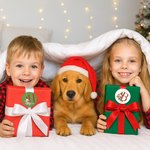 Árbol de Navidad Personalizado Muñeco de Nieve Inicial Set de 2 Pegatinas Impermeables con Nombre Fiesta de Navidad Regalos para Niños Familia Amigos