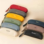 Gepersonaliseerde Multikleur Mini PU-leer Muntportemonnee Make-up Tas met Naam Dagelijkse Reisaccessoires Verjaardagscadeau voor Dames
