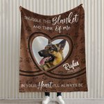 Personalisierte kuschelige Decke im herzförmigen Fotodesign mit Namen und Text Wohndekoration Erinnerungsgeschenk für Tierliebhaber
