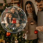 Personalized Music Player Design Photo Acrylic Ornament with Song Title Tree Decor Christmas Gift for Music Lovers Couple Family