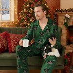 Henkilökohtainen 1-5 Pet Valokuvat Monivärinen pehmeä pitkähihainen pyjama Matching Set nimet syntymäpäivä joululahja lapsille perheelle