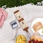 Personalized Portable Engraved Text PU Leather Cribbage Board with Playing Cards and Elastic Rope Travel Outdoor Game Birthday Gift for Family Friends