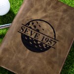 Personlig PU-lær golfkortholder med initialer og navn Konkurransetreningstilbehør Bursdagsgave til en mann som elsker golf