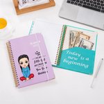 Personalized I Love You Cartoon Boy Girl Name 2026 Planner Spiral A5 Notebook with Weekly Monthly Planner Pages Birthday New Year Gift for Kids