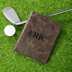 Personlig PU-lær golfkortholder med initialer og navn Konkurransetreningstilbehør Bursdagsgave til en mann som elsker golf