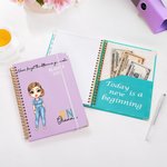 Never Forget The Difference You Make - Personalized Cartoon Medical Character 2026 Planner A5 Spiral Notebook