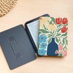 Henkilökohtainen Värikäs Floral Kannettava Magneettinen Kindle Case nimi Päivittäinen käyttö Book Club Syntymäpäivälahja Kirjan ystäville Kirjamatot