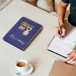 Personalized Cartoon Reading Girl Cat Book 2026 Planner Spiral A5 Notebook with Weekly Monthly Planner Pages Birthday Gift for Book Lovers Women