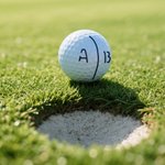 Personalised Multicolour 3D Printed Initials Golf Ball Line Marker Stencil Golf Accessories Birthday Gift for Golf Players