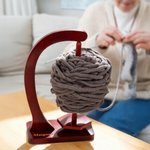 Spersonalizowany magnetyczny drewniany uchwyt na kłębki przędzy z tekstem Dekoracja domu Urodziny Boże Narodzenie Dzień Matki Prezent dla mamy Babci Miłośnicy rękodzieła