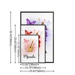 Personalized Guitar Birth Flower Butterfly Music Symbol Canvas Poster Framed Frameless Painting Christmas Birthday Gift for Music Lovers Guitarists