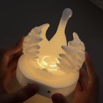 Spersonalizowany nadruk 3D Łabędź Matka i Mały Łabędź Świecąca ozdoba z imieniem Dekoracja na biurko Prezent świąteczny dla Mamy Babci Rodziny