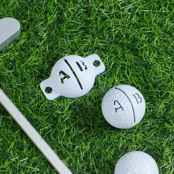 Personalised Multicolour 3D Printed Initials Golf Ball Line Marker Stencil Golf Accessories Birthday Gift for Golf Players