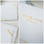 Personalisierte Heiratsurkunde Inhaber mit Initialen und Datum Jahrestag Hochzeit Geschenk für Neuvermählte