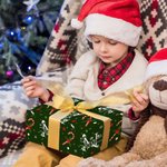 Personalized Santa Hat Candy Cane Initial Wrapping Paper with Name Christmas Gift Decor for Family Friends